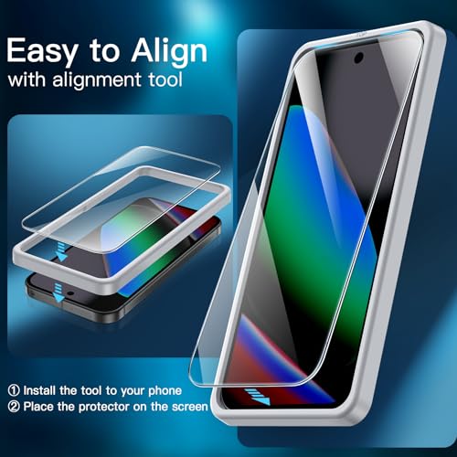 JETech Screen Protector for Google Pixel 10, 2+2 Pack - size: Pixel 10