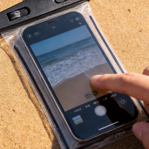 2Pcs IPX8 Waterproof Phone Pouch for Phones up to 7.2 Inches – Touchscreen Compatible, Secure Sealed Design