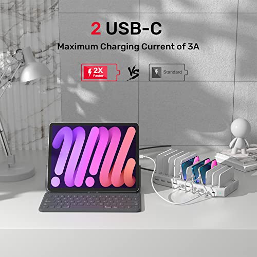 Unitek 120W 10-Port Type-C Charging Station, 10 iPads Simultaneously