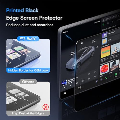 Screen Protector for Tesla Model 3 (2024-2026)/Model Y 2025 - size: 15.4" Model Y/3 Front-M