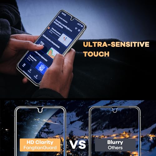 FANGTIAN 4 Pack Hybrid Screen Protector Film for Google Pixel 8 Pro