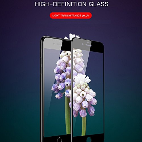 IFLASH iPhone 8, 7 Full Cover Screen Protector, Full Coverage Tempered Glass Screen Film for Apple iPhone 8, 7 4.7 / edge-to-edge Screen Protector/Bubble Free/Scratch Proof -White - color: iPhone 7/8 4.7" (White)