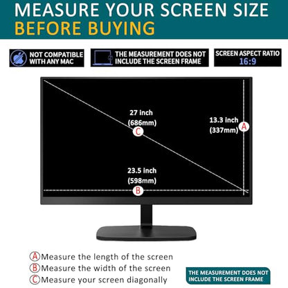 YINOVEEN 2 Pack 27 Inch Anti Glare Desktop Monitor Screen Protector