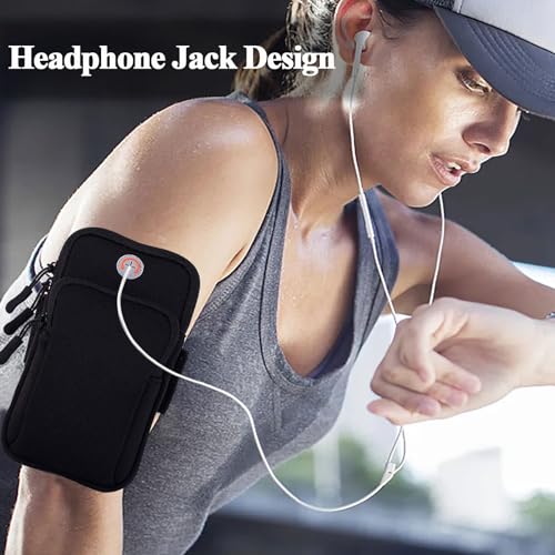 Phone Holder for Running Armband,Cell Phone Purse Small Crossbody Bags for Women Men Kids,iPhone 17 16 16e 15 14 13 12 11 Pro Max Xs Xr X 8 Plus Mini Galaxy Ultra S26 S25 Note Pouch Arm Bands - color: 6-Black with Crossbody Strap&Hook