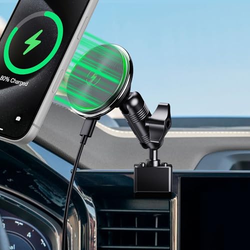 Wireless Charging Magnetic Mount for Chevy Silverado GMC Sierra 2022-2026 - style: Magnetic Charging
