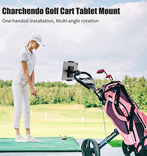 Charchendo 2-in-1 Golf Push Cart/Stroller Tablet Phone Mount 4-13"