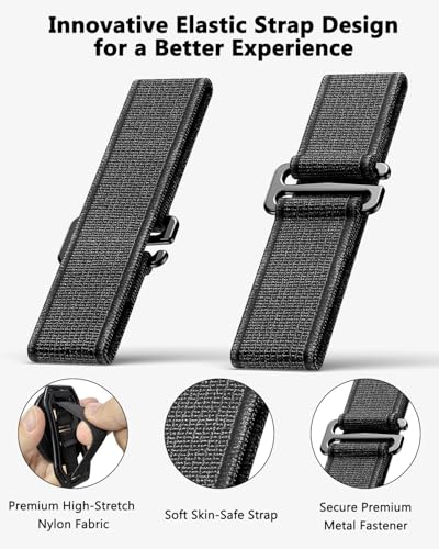Oerwin for Phone Grip Elastic Finger Replace Strap, 5 PCS, 3 Colors