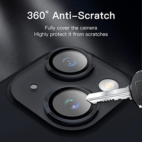 JETech Camera Lens Protector for iPhone 14/14 Plus, Midnight, 1 Set - color: Midnight