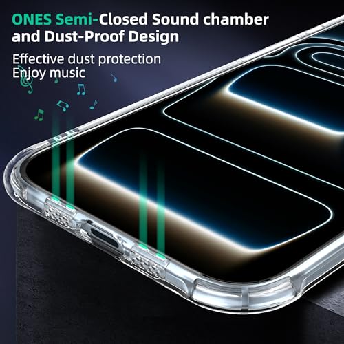 ONES for iPhone Air /17 Air Case Clear, Slim Soft TPU Silicone Cover, Military Drop Protective Thin Phone Bumper Case with Shockproof Airbags, Dropseys Slippery Sturdy, Durability, Transparent - color: HD High Transparency, size: iPhone 17 Air