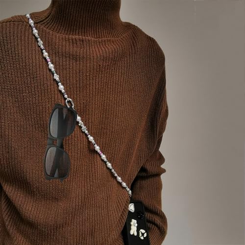 Phone Crossbody Strap, 2in1 Wrist Charm&Shoulder Lanyard,3Ways Usage Free to Assembly and Disassembly Phone Strap with Tether Patches for Most Phones Bag Purse (R) - color: O