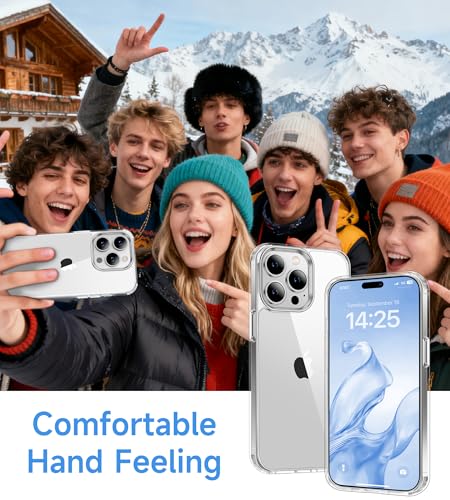 USLAI Case for iPhone 15 Pro, Anti-Yellowing, Crystal Clear Back, Shockproof & Military‑Grade Drop Protection - Transparent - color: Clear, size: iPhone 15 Pro
