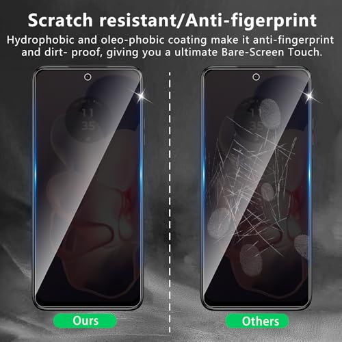 3 Pack Privacy Screen Protector for Motorola Moto G Power 5G 2024 - size: Moto G Power 2024 FK3