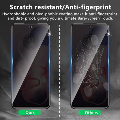 3 Pack Privacy Screen Protector for Motorola Moto G Power 5G 2024 - size: Moto G Power 2024 FK3