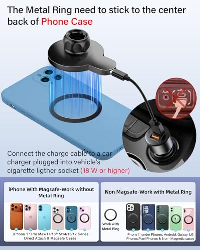 PZK Car Phone Holder for Toyota Avalon/Hybrid 2019-2022 9-Inch Screen - color: Magsafe+ Wireless Charger, size: Avalon/ Avalon Hybrid 2019-2022