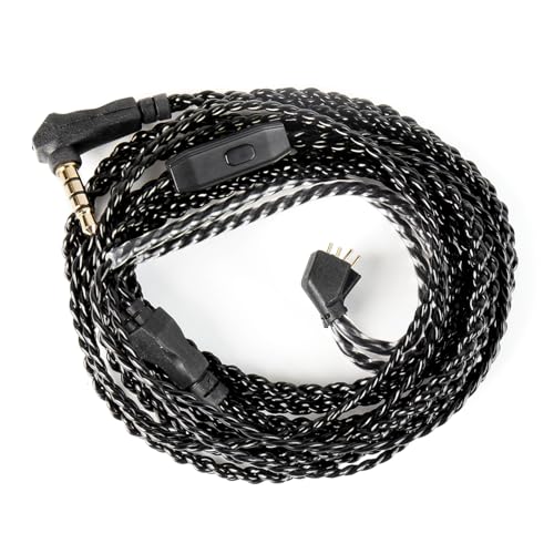 H HIFIHEAR CCZ DC03 2M Long IEM Cable with Mic,TFZ 3.5MM, with Mic