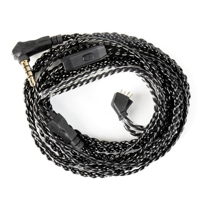 H HIFIHEAR CCZ DC03 2M Long IEM Cable with Mic,TFZ 3.5MM, with Mic