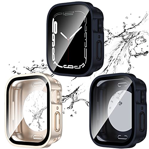 2-Pack Waterproof Case for 40mm Apple Watch SE 3/2/1 Series 6/5/4 - color: Midnight/Starlight, size: 40mm(SE3/SE2/SE/6/5/4)