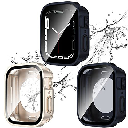 2-Pack Waterproof Case for 40mm Apple Watch SE 3/2/1 Series 6/5/4 - color: Midnight/Starlight, size: 40mm(SE3/SE2/SE/6/5/4)