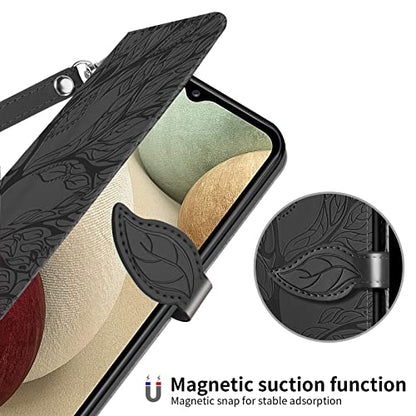 Wallet Case for Samsung Galaxy S26 2026 with Card Holder,Black | Credit Slots, Wrist Strap, Folio Kickstand ,Shockproof TPU Shell,Magnetic Closure PU Leather Protective Phone Cover - color: Black, size: samsung galaxy s26