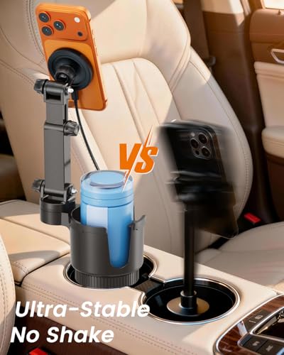 OHLPRO for iPhone 17 Pro Max MagSafe Car Charger Cup Holder Mount, Gray - color: Gray