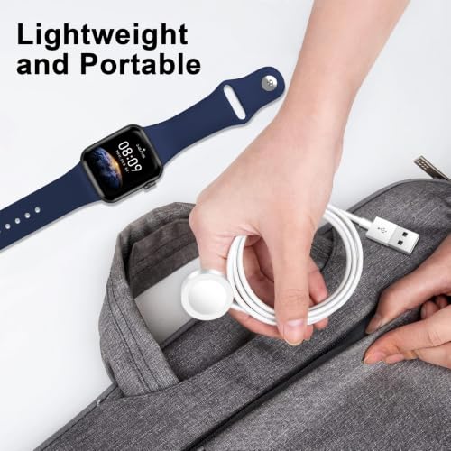 2026 Upgraded for Apple Watch Charger Magnetic Fast Charging Cable - color: A-White, size: 1.0M