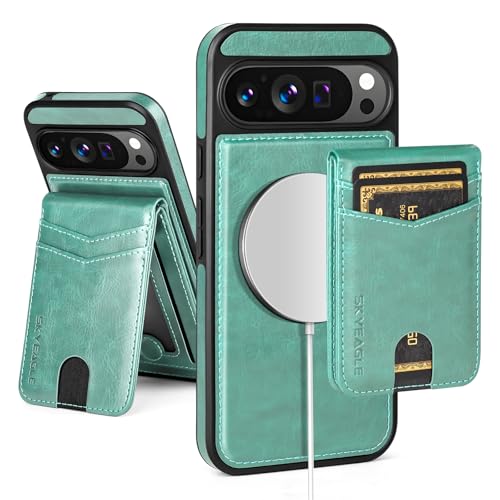 SkyEagle for MagSafe Google Pixel 10 Wallet Case,Blue Green - color: Blue Green, size: 6.3 inches