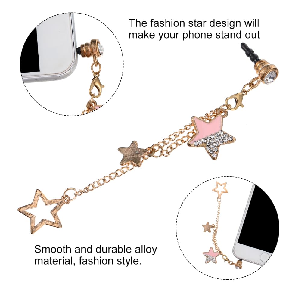 Hemobllo 3 Pcs Alloy Phone Plug Pendant