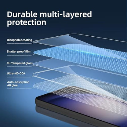 NEW'C for Samsung Galaxy S23 FE 5G Screen Protector Tempered Glass - size: S23 FE 6.4 inches
