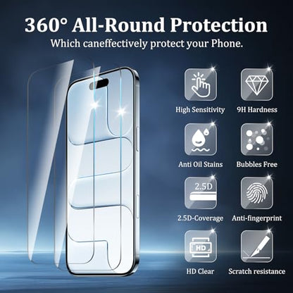 2+1+2 Pack Screen Protector for iPhone 17 Air - size: 17 Air