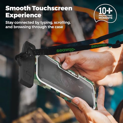 SEAWAG Waterproof Pouch for Smartphone Universal Size (Camouflage) - color: Camouflage