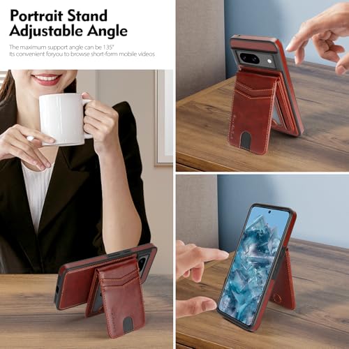 SkyEagle for MagSafe Google Pixel 9 Wallet Case,Brown - color: Brown, size: Google Pixel 9 6.3"/Pixel 9 Pro 6.3"