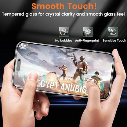Lesakit 4+4 Pack Privacy Screen Protector for iPhone 16 Pro Max 6.9-Inch with 4 Pack Camera Lens Protector, Anti Spy Tempered Glass Film 9H Hardness Case Friendly - size: iPhone 16 Pro Max