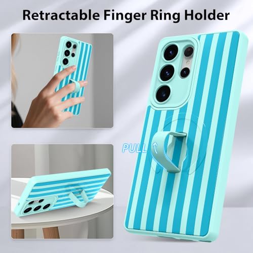 KANGHAR Compatible with Samsung Galaxy S25 Ultra Case Stripes -Blue - color: Blue-Stripes, size: Samsung Galaxy S25 Ultra