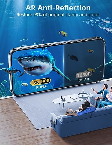 ruwa Privacy Screen Protector for iPhone 15 Plus/16 Plus [6.7 Inch][2-Pack] Anti-peep Tempered Glass Film with Easy Installation Alignment Frame, 9H Hardness, Scratch Resistant, Case Friendly - size: for iPhone 15 Plus/16 Plus-6.7 inch 2-Pack