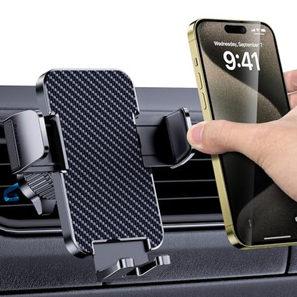 Car Phone Holder for Your Car [Thick Case Friendly] Automobile Accessories Air Vent 360 Degree Rotation [Super Stable] Dashboard Cell Phone Holder Fit for iPhone Android Smartphone - size: Small