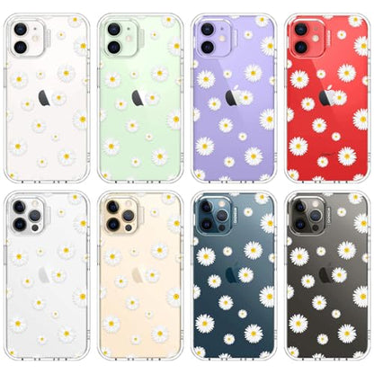 MOSNOVO Case for iPhone 12 & iPhone 12 Pro, [Buffertech 6.6ft Military-Grade Drop Protection] [Anti Peel Off Tech] Clear TPU Bumper Phone Case Cover Design - White Daisy - color: Clear - White Daisy, size: iPhone 12 / iPhone 12 Pro