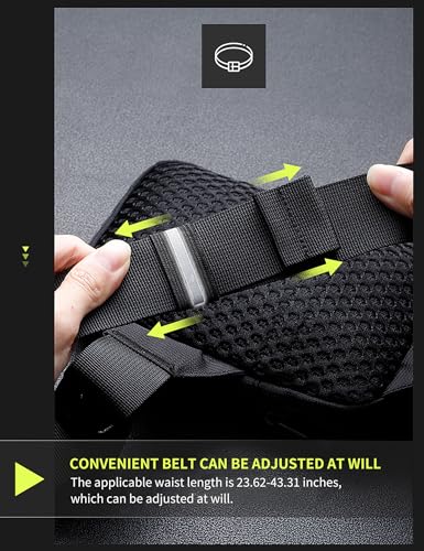 Peicees Mini Anti Theft Crossbody Sling Bag Small Chest Bag Dual Pocket Water Resistant Fanny Pack Running Phone Holder - size: Mini