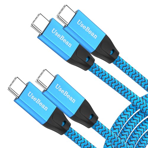 USB C to USB C Cable 100W 3.3FT 2Pack, 4K Video USB C 3.2 Gen 2 Data Cable - color: Blue, size: 3.3FT(2PACK)