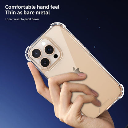 for iPhone 16 Pro Premium Quality Clear Case with Airbags – Hard Shockproof Transparent Cover with Airbag Corners, Strong A+ Military Grade Drop Protection, Anti-Yellowing, Crystal Clear for 16 pro