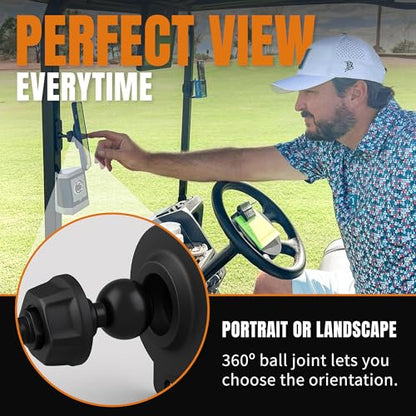 DESERT FOX GOLF Magnetic Golf Cart Phone Holder Mount for iPhone Android