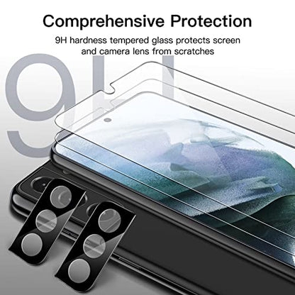 JETech Screen Protector for Samsung Galaxy S21 Plus, 2+2 Pack - size: Galaxy S21 Plus