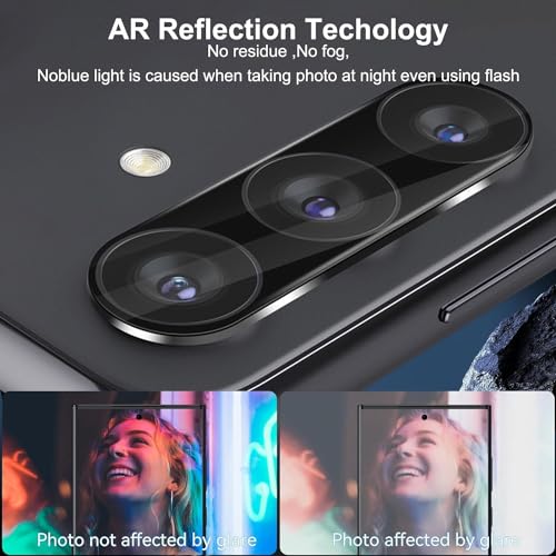DEERLAMN Camera Lens Protector for Samsung Galaxy S26 6.3-Inch,9H Hardness Anti Scratch Easy Installation Tempered Glass [3-Packs] - Black - size: S26-6.2 Inch
