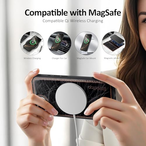 Shieldtop Compatible with MagSafe iPhone 17e / 16e Wallet Case,(Coffee) | 2 in 1 Detachable Magnetic,Credit Card Holder Slots,RFID Blocking,PU Leather,Kickstand,Flip Folio Phone Cover for Men & Women - color: A-Coffee