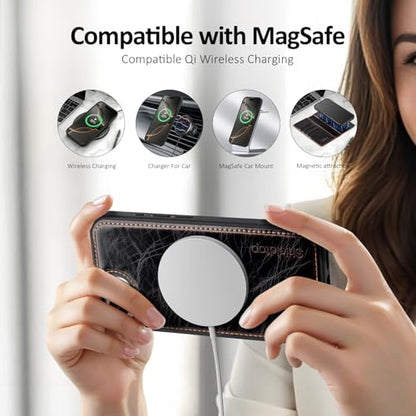 Shieldtop Compatible with MagSafe iPhone 17e / 16e Wallet Case,(Coffee) | 2 in 1 Detachable Magnetic,Credit Card Holder Slots,RFID Blocking,PU Leather,Kickstand,Flip Folio Phone Cover for Men & Women - color: A-Coffee
