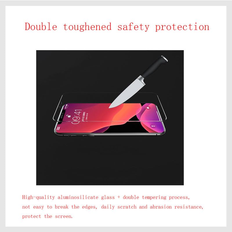 Screen Protector for Doogee S200 (6.72")(5 Pack), 9H Hardness Tempered Glass HD Anti-Scratch, Anti-Fingerprint Film Protective for Doogee S200 - color: 5 Pcs Film