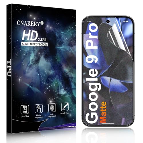 2 Pack for Google Pixel 9 Pro Matte Screen Protector [Not Glass], HD Clear, Anti-Scratch, Anti-Glare, Support fingerprint - size: Google Pixel 9 Pro