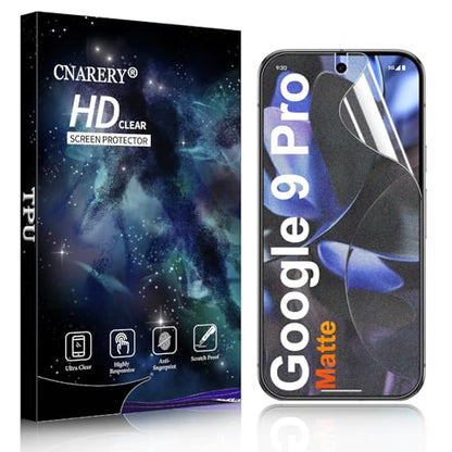 2 Pack for Google Pixel 9 Pro Matte Screen Protector [Not Glass], HD Clear, Anti-Scratch, Anti-Glare, Support fingerprint - size: Google Pixel 9 Pro