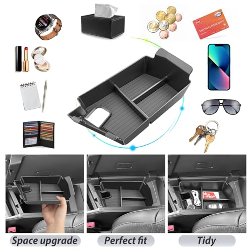 SKTU Upgrade for 2024-2027 Dodge Charger Center Console Organizer Durable - color: for 2024-2027 Charger Armrest