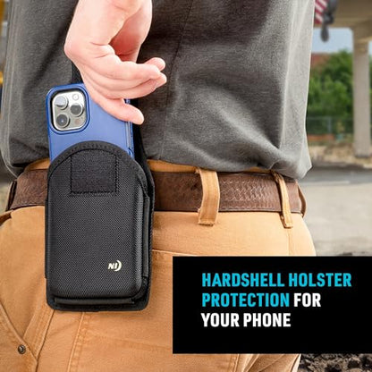Nite Ize Clip Case Hardshell Universal Rugged Holster - Belt Clip Phone Case for Easy Access - Heavy Duty & Protective - Multi-Purpose - Durable Design - Hardshell Vertical, XXL - size: XX-Large, style: Hardshell Vertical