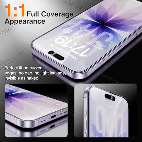 EZ-GLAZ-4+2 Pack for iPhone 17 Privacy Screen Protector (6.3") - size: iPhone 17